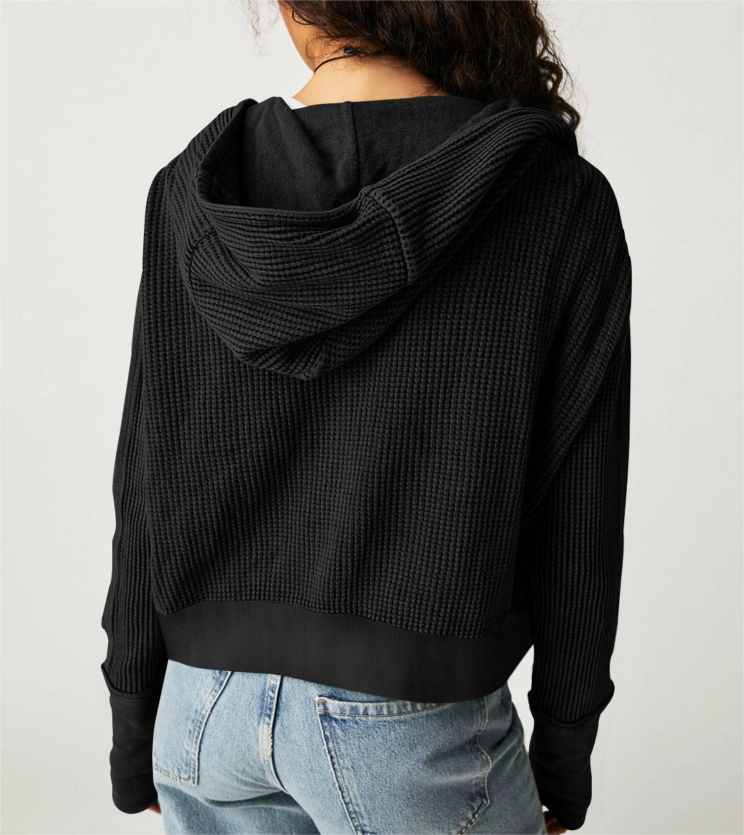 Hoodie short knit