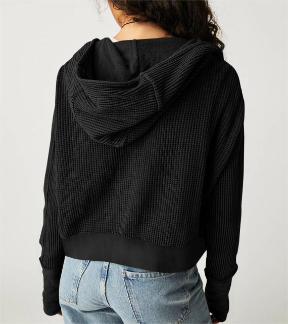 Hoodie short knit