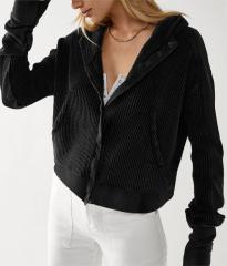 Hoodie short knit