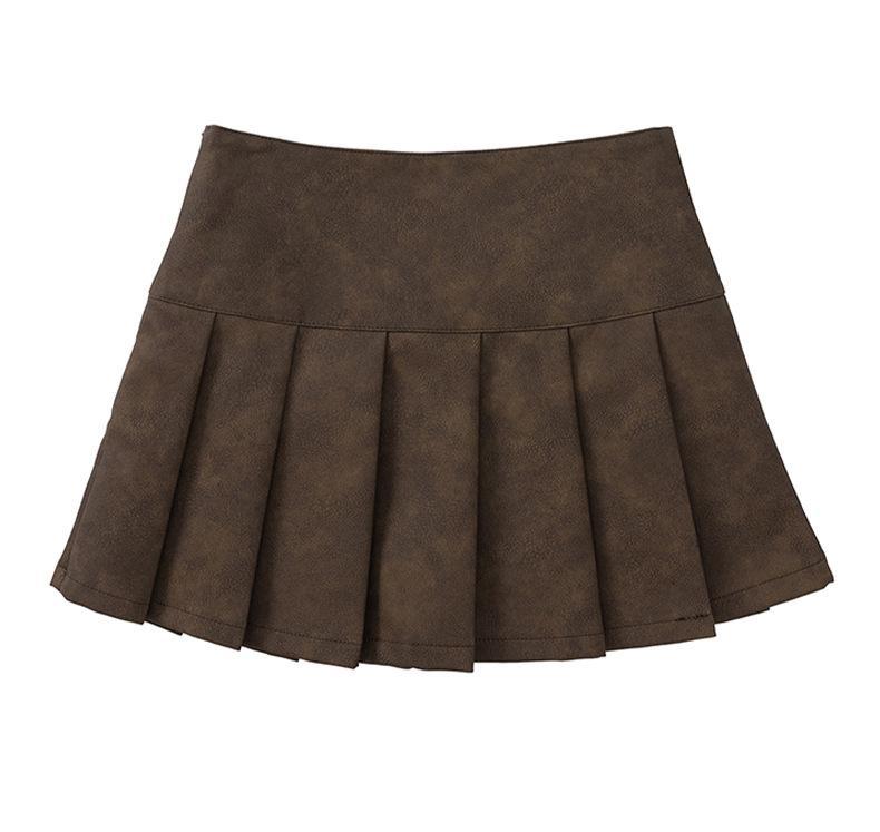 Vintage fashion pleated skirt