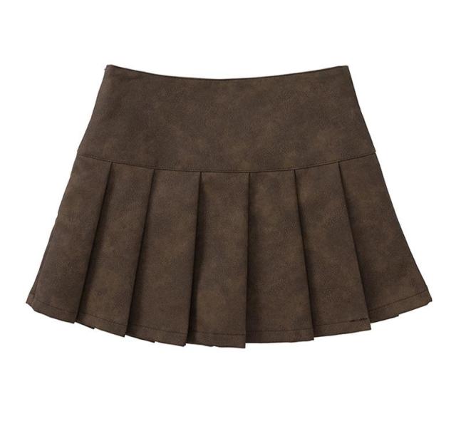 Vintage fashion pleated skirt