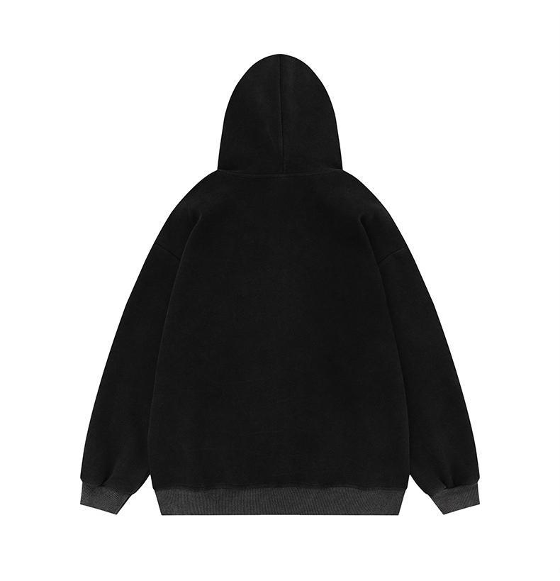 Stars hooded couple coat hoodie