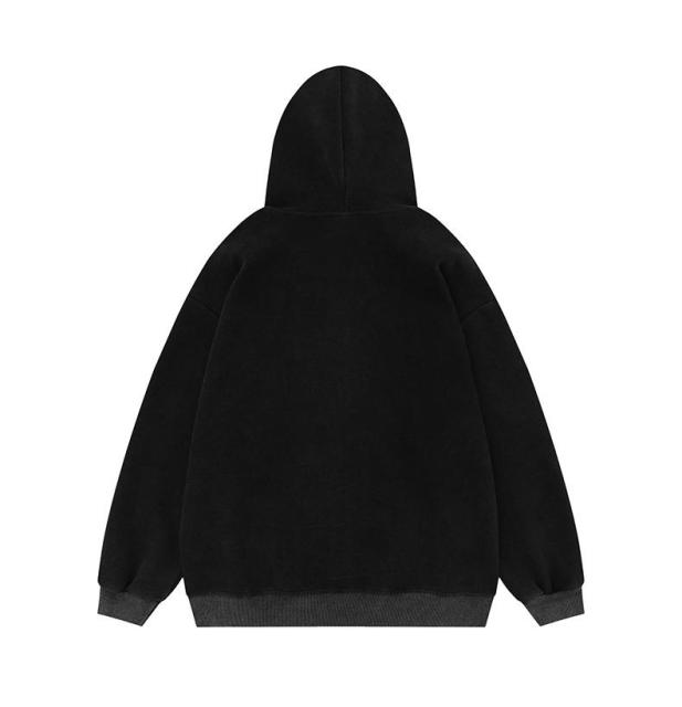 Stars hooded couple coat hoodie
