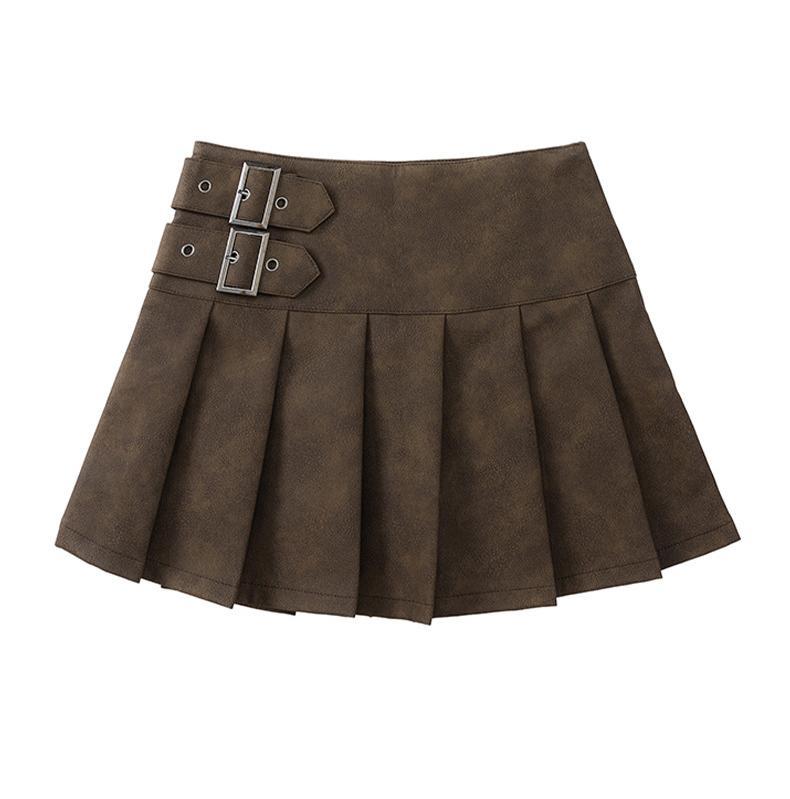 Vintage fashion pleated skirt