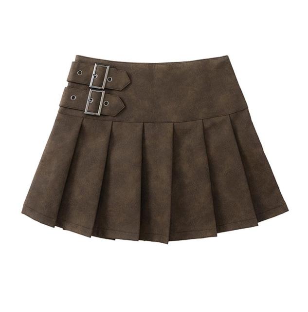 Vintage fashion pleated skirt