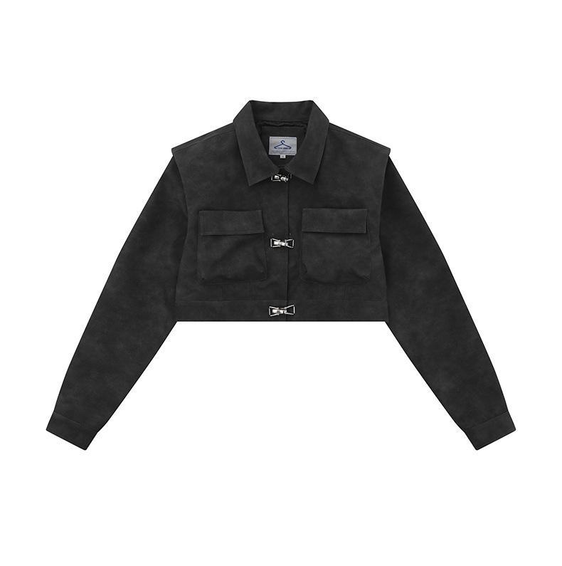 Leather short jacket jacket for women