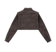 Leather short jacket jacket for women