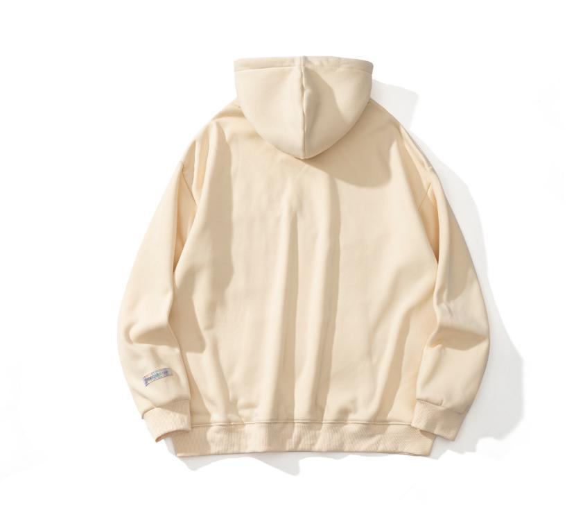 Printed loop cloth and fleece hoodie