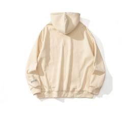 Printed loop cloth and fleece hoodie