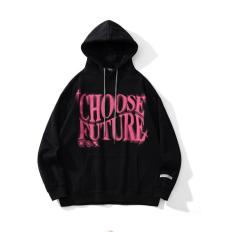 Printed loop cloth and fleece hoodie