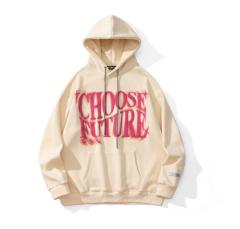 Printed loop cloth and fleece hoodie