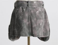 Printed camouflage skirt