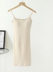 Halter dress with short base skirt