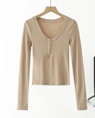 Slim-fit sexy slimming base top