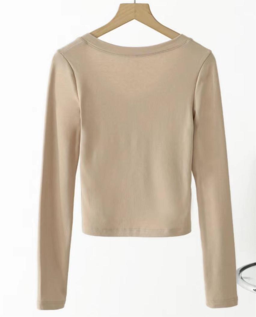 Slim-fit sexy slimming base top