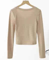 Slim-fit sexy slimming base top