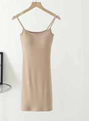 Halter dress with short base skirt