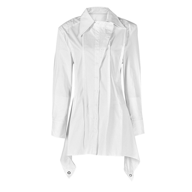 White blouse pressed thin blouse woman