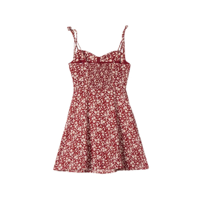 Fresh floral holiday halter skirt
