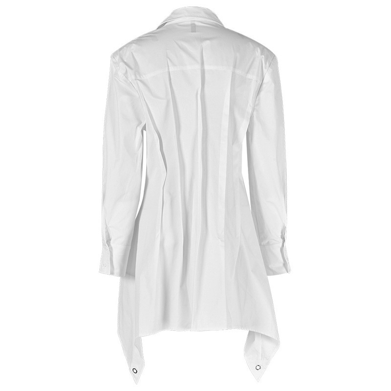 White blouse pressed thin blouse woman