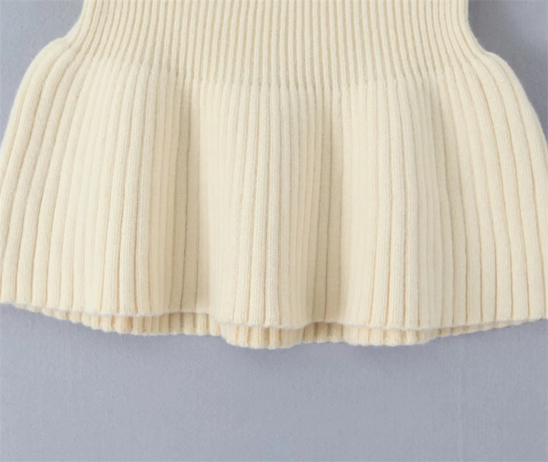 All-in-one short bractee-A-line knit skirt