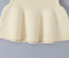 All-in-one short bractee-A-line knit skirt