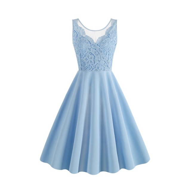 Lace sleeveless dress