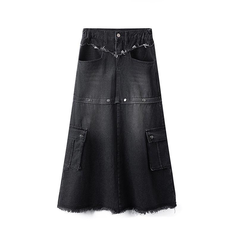Vintage cargo denim dress