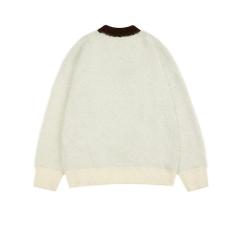 Dopamine vintage cartoon couple crew-neck knitwear