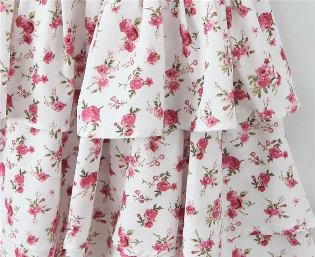 Age-reducing floral slip dress