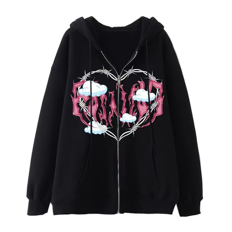 Hoodie Heart Cloud Print Hoodie