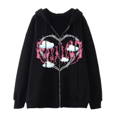 Hoodie Heart Cloud Print Hoodie