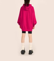Vintage letter pattern printed hooded high street couple hoodie
