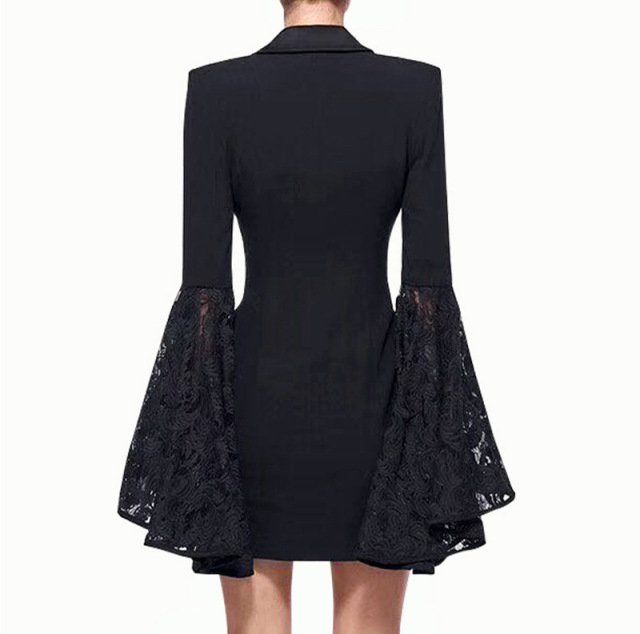 Black fashionable small suit jacket