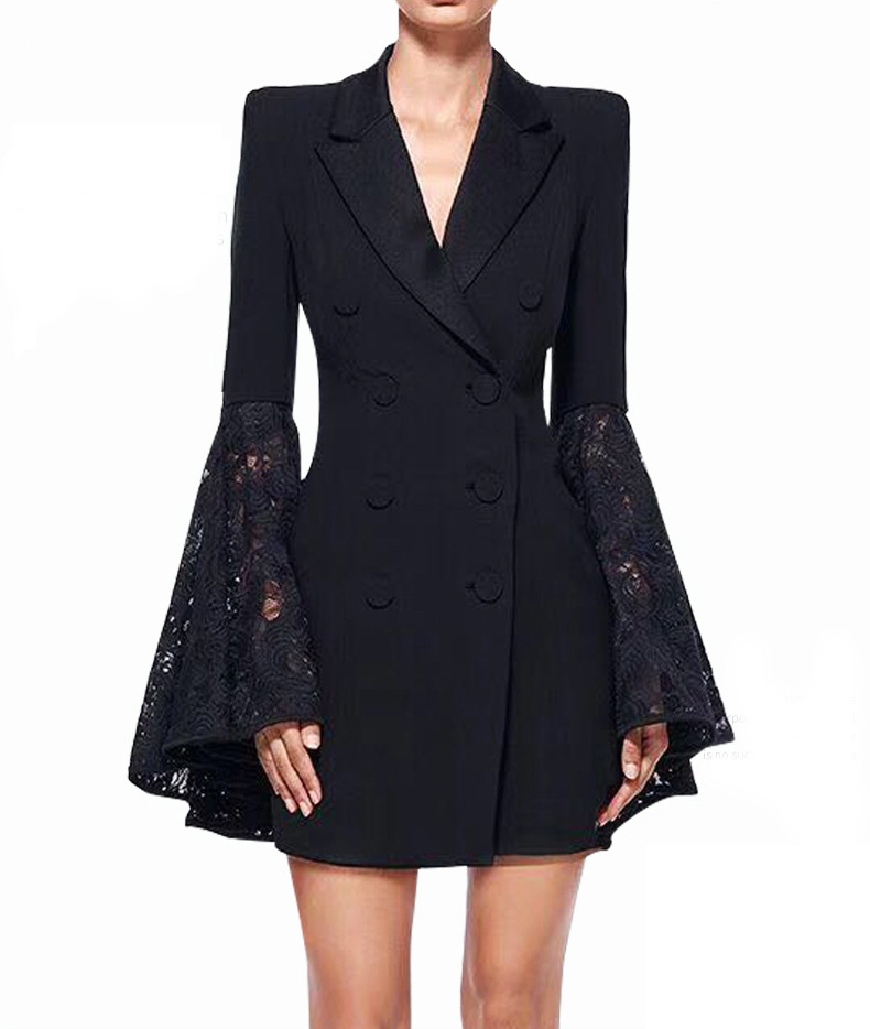 Black fashionable small suit jacket