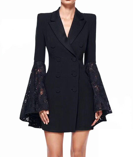 Black fashionable small suit jacket