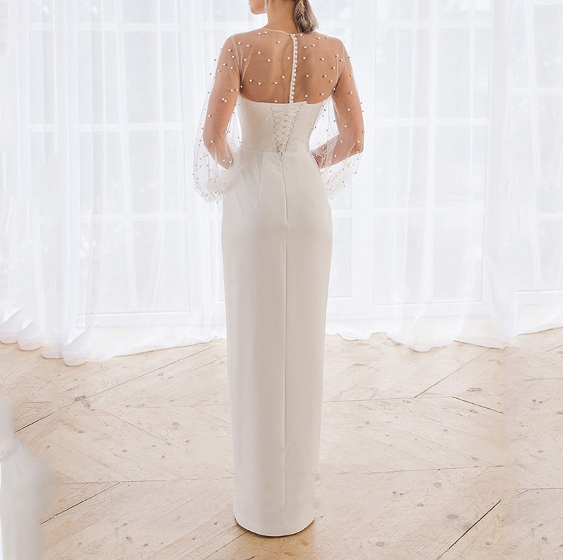 Sexy lace strapless dress