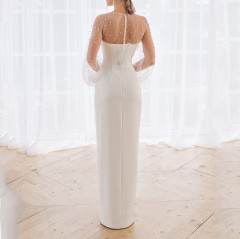 Sexy lace strapless dress