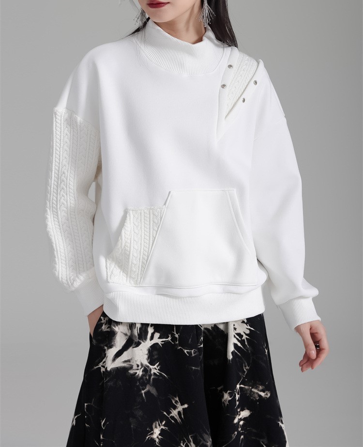 Knitted casual loose top