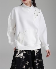 Knitted casual loose top