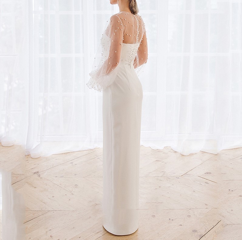 Sexy lace strapless dress