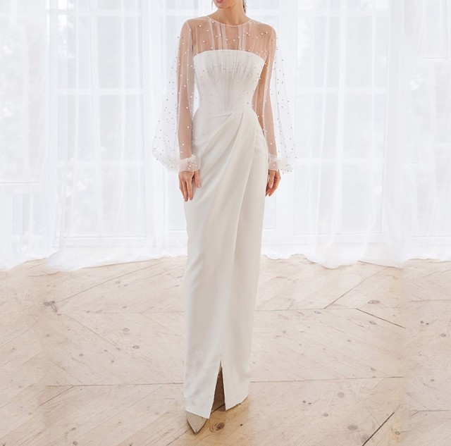 Sexy lace strapless dress