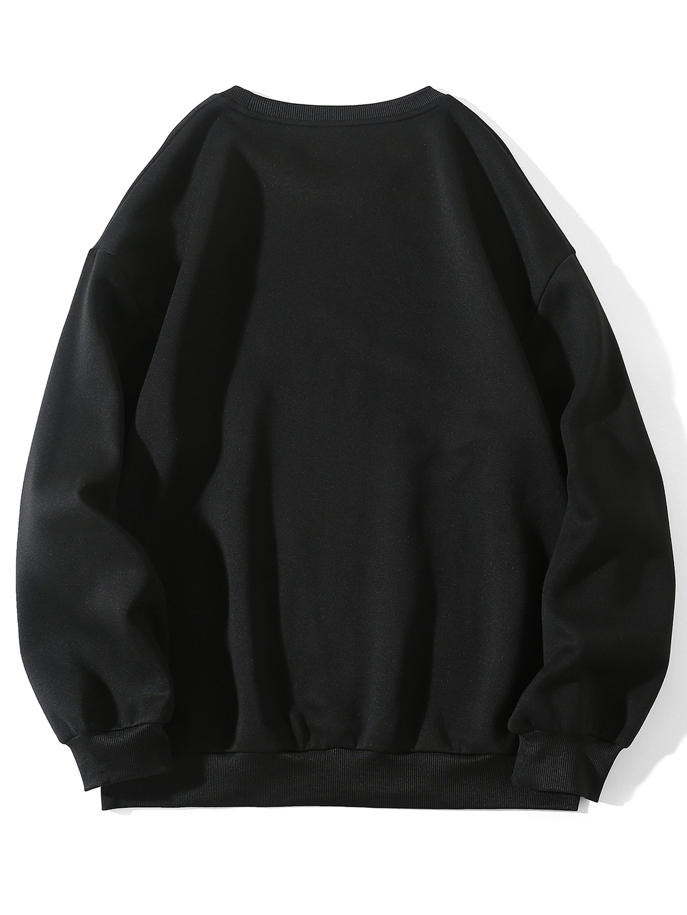 Round neck printed casual hoodie