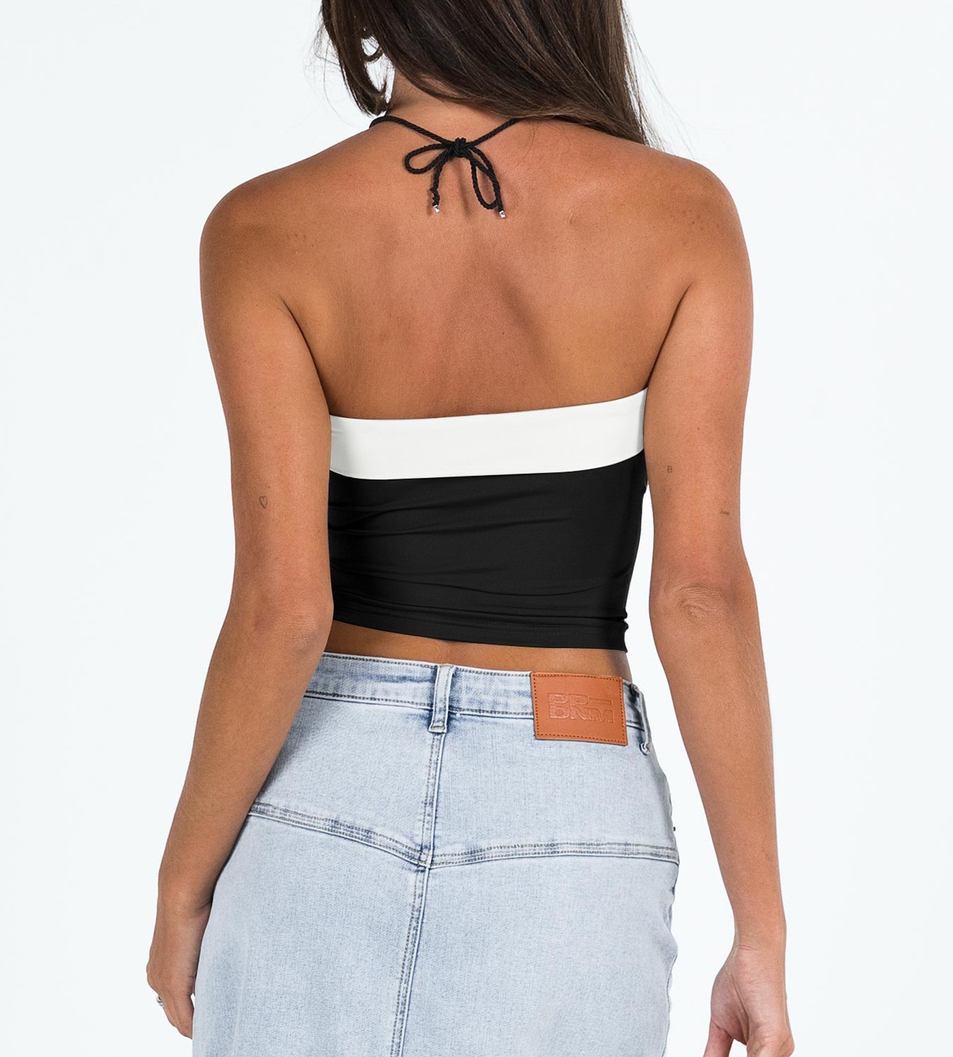 Slim fit bottom vest Y2K top