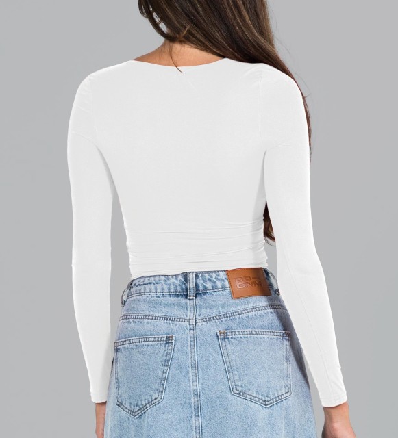 Y2K Spicy Girl Top U-neck Bottom