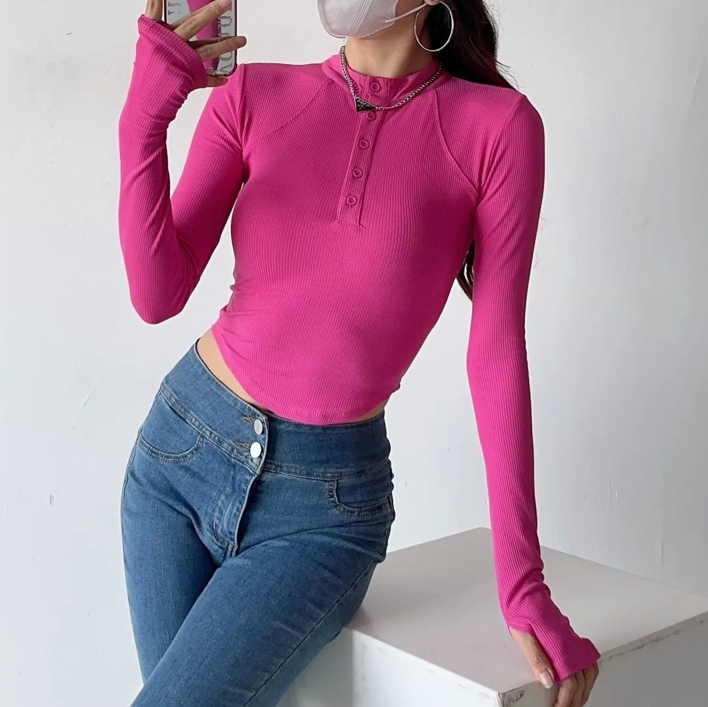 Long sleeved T-shirt base top