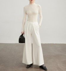Knitted straight leg floor mop pants