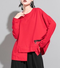 Dark black long sleeved women's top