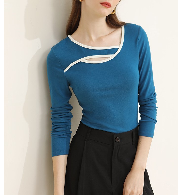 Underlay hollowed out base shirt