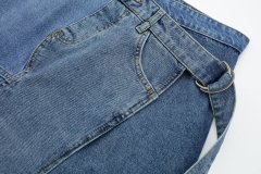 Mid length denim skirt